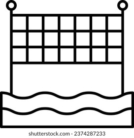 volleyball vector design icon for download.eps