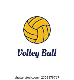 Volleyball Vector Design. Logo for Volleyball Championship or Tournament.