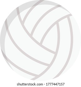 volleyball vector flat color icon