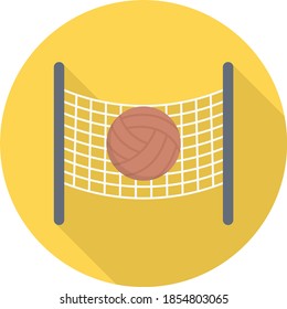 volleyball vector flat colour icon 