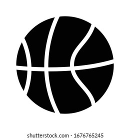 volleyball vector glyph flat icon 