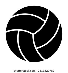 Volleyball Vector Glyph Icon For Personal And Commercial Use.
