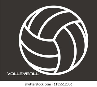 VOLLEYBALL VECTOR ICON