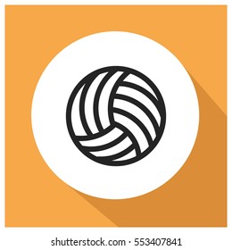 Volleyball vector icon