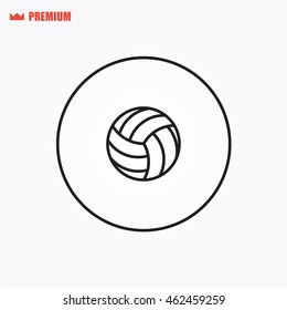 Volleyball vector icon. Ball icon.