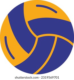 Volleyball Vector Icon Flat Style