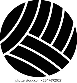 Volleyball Vector Icon Glyph Style