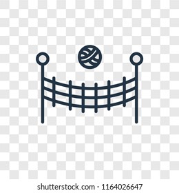 Volleyball vector icon isolated on transparent background, Volleyball logo concept