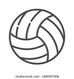 Volleyball Ball Line Art Vector Icon Stock Vector (Royalty Free) 272557193