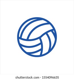 volleyball vector icon isolated on white background , editing for eps10