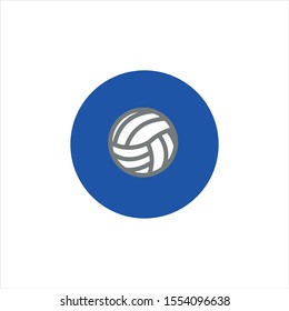 volleyball vector icon isolated on white background , editing for eps10