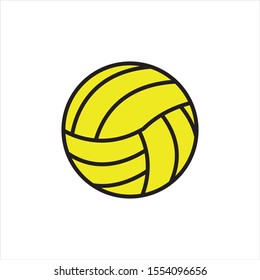 volleyball vector icon isolated on white background , editing for eps10