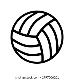 Volleyball vector icon, isolated on white background
