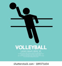 Volleyball  Vector Illustration