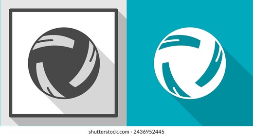 Volleyball vector illustration icon with shadow. Illustration for business.