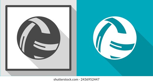 Volleyball vector illustration icon with shadow. Illustration for business.