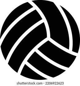 volleyball Vector illustration on a transparent background. Premium quality symmbols. Glyphs vector icons for concept and graphic design.