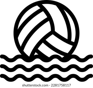 volleyball Vector illustration on a transparent background. Premium quality symmbols. Thin line vector icons for concept and graphic design.