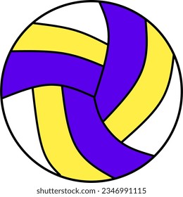 volleyball vector illustration on a white background