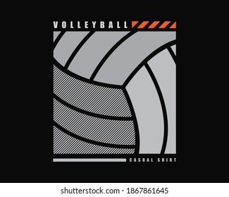 Volleyball vector illustration, perfect for t-shirts, clothing, hoodies and printing product designs