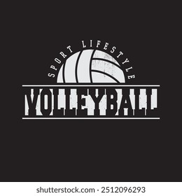 Volleyball vector illustration and typography, perfect for t-shirts, hoodies, prints etc.