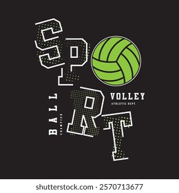 Volleyball vector illustration and typography, perfect for t-shirts, hoodies, prints etc.