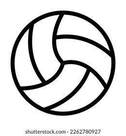 Diseño de iconos de línea del vector VolleyBall