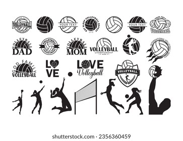 Volleyball Vector For Print, Volleyball Clipart, Volleyball vector Illustration