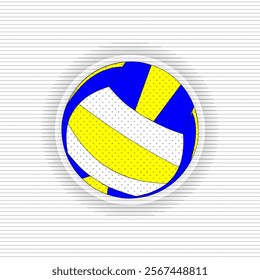 Volleyball Vector, Sport Ball, Graphic Design, Sports Equipment, Team Sports, Beach Volleyball, Indoor Volleyball, Competition, Game, Recreation, Leisure, Summer Sports, Vector Illustration, Clip Art