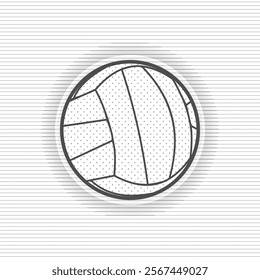 Volleyball Vector, Sport Ball, Graphic Design, Sports Equipment, Team Sports, Beach Volleyball, Indoor Volleyball, Competition, Game, Recreation, Leisure, Summer Sports, Vector Illustration, Clip Art