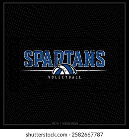 Volleyball, Vintage Volleyball, Sports, Spartan Team