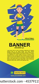 Volleyball web banner design