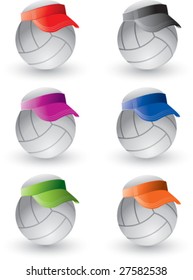 volleyballs with visors