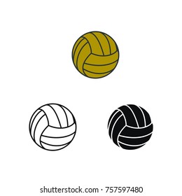 Volly ball vector game sport logo illustration emblem