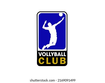 vollyball club logo high vetor