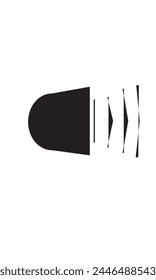 Vector de iconos de volumen con fondo blanco
