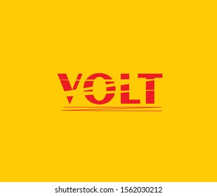 Volt graphic design ilustrator which means to electrical voltage. It can be seen on volt sentence.