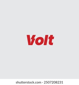 Volt logo flat vector design