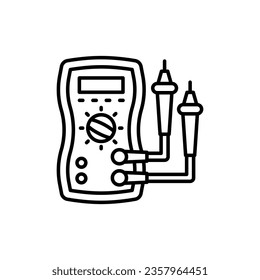 Volt Meter icon in vector. Logotype