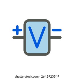 volt simple flat icon illustration