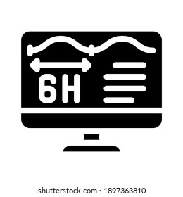 voltage control glyph icon vector. voltage control sign. isolated contour symbol black illustration