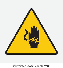 Voltage Hand Shock sing and Symbol