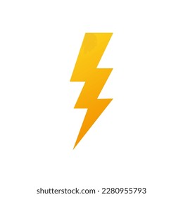 Voltage icon. lightning. Vector graphics