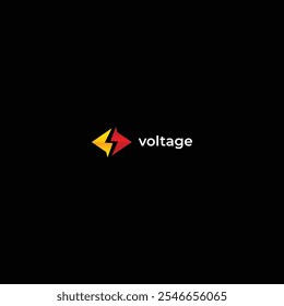 voltage logo with modern style design