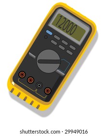 Voltage Meter - Vector Illustration