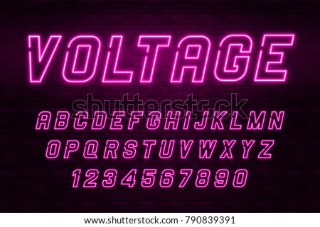 Similar – Image, Stock Photo HOTEL illuminated letters