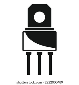 Voltage phototransistor icon simple vector. Electric regulator. Power stabilizer