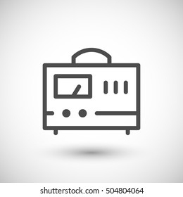 Voltage Regulator Line Icon