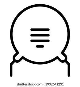 Spannungswiderstand Rahmenspannung, Vektorsymbol für Webdesign einzeln auf weißem Hintergrund