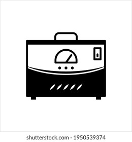 Voltage Stabilizer Icon, Ac Electric Voltage Stabilizer, Automatically Maintain A Constant Output Voltage Level Vector Art Illustration